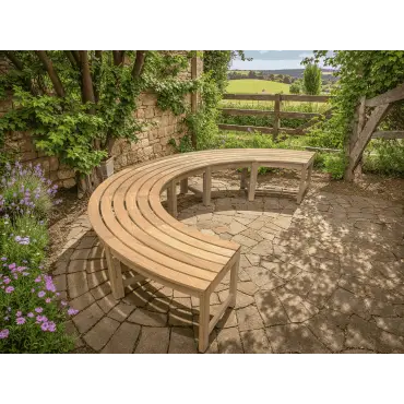 Curved Backless Bench - FSC Certified