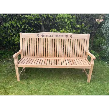 Malvern teak bench - 120cm