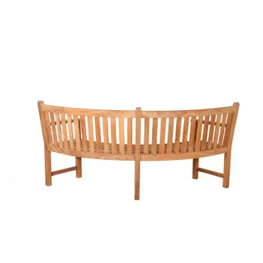 Contour Curved Bench With Arms