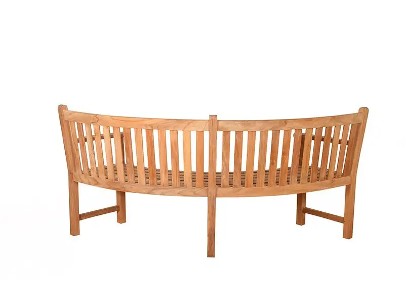 Contour Curved Bench With Arms