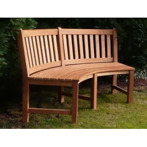 Contour teak bench FSC Certified