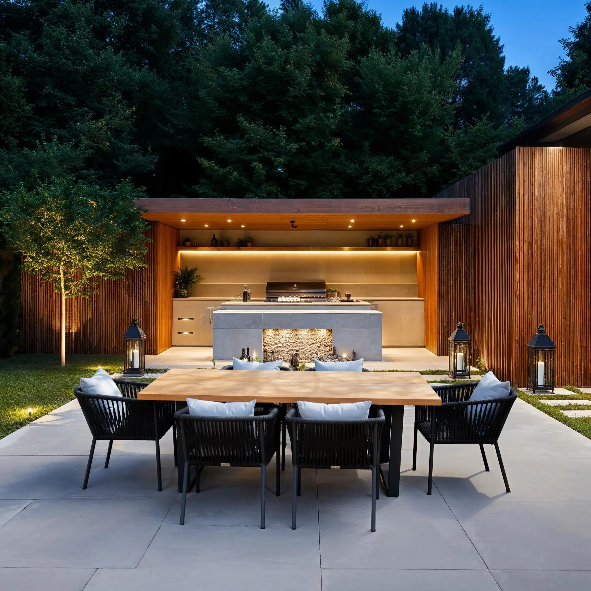 Aruba 6 Chair Edge Dining Set