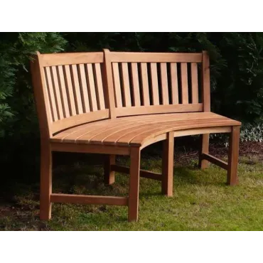 Contour teak bench Certified