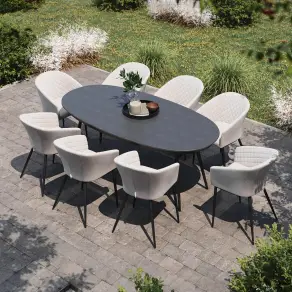 Ambition 8 Seat Oval Dining Set