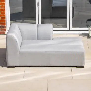 Zeus Fabric Aluminium Left Handed Piece Modular