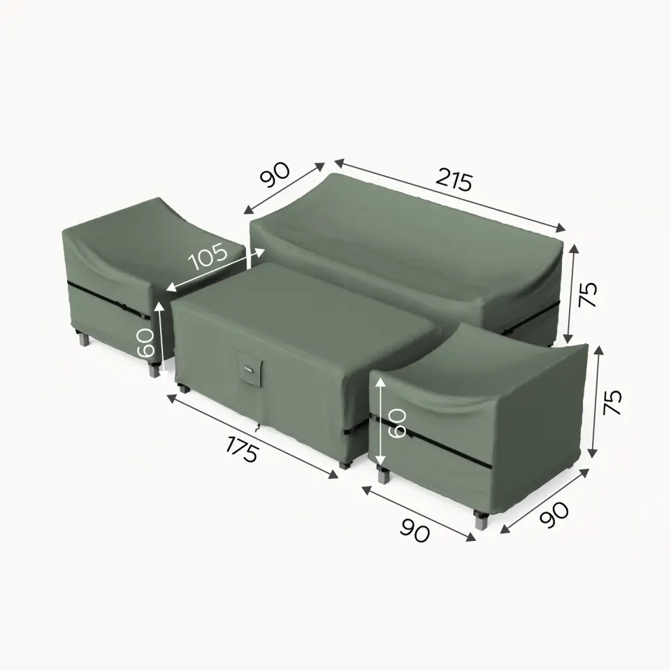 Protex Furniture Cover Pack for Talia Grande 3 Seater Sofa Lounge Dining Set