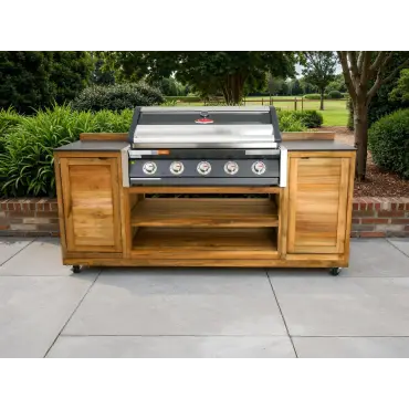 Bari BBQ Cabinet Trolley on Wheels – Mobile Grilling Storage