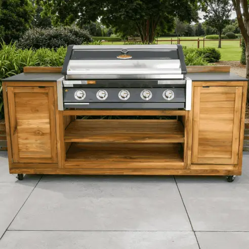 Bari BBQ Cabinet Trolley on Wheels – Mobile Grilling Storage Bari BBQ Cabinet Trolley on Wheels – Mobile Grilling Storage