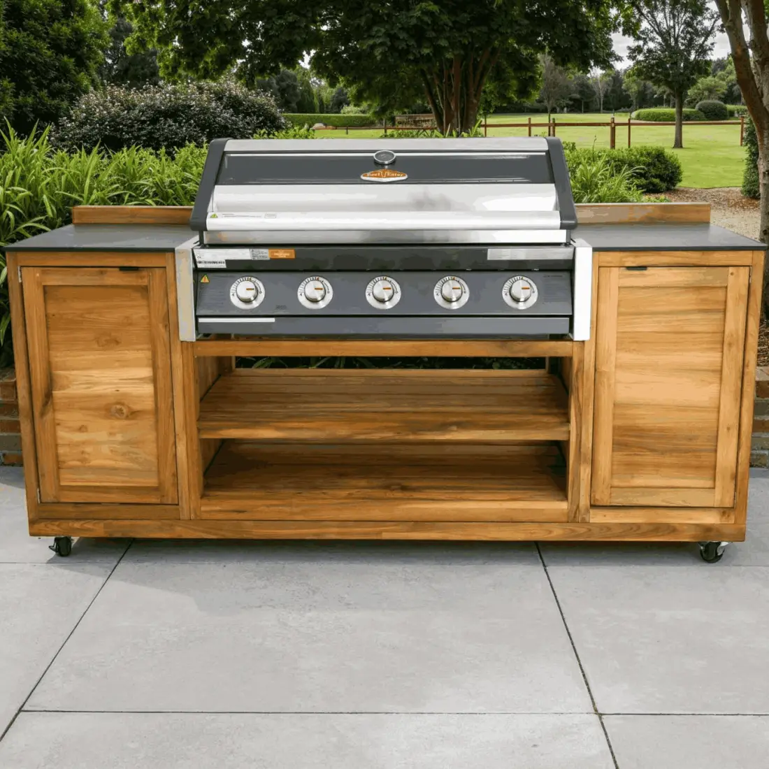 Bari BBQ Cabinet Trolley on Wheels – Mobile Grilling Storage Bari BBQ Cabinet Trolley on Wheels – Mobile Grilling Storage