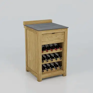 Bari Kitchen Wine Cabinet Unit