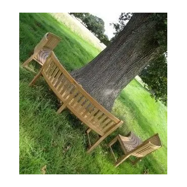 Contour teak bench Certified