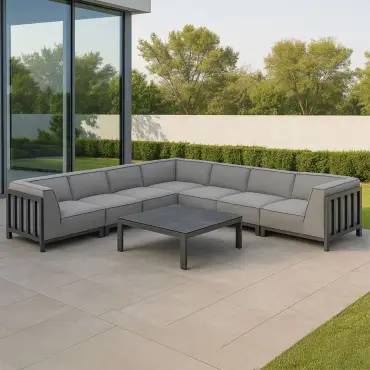 Ibiza Large Corner Sofa Set & Square Coffee Table