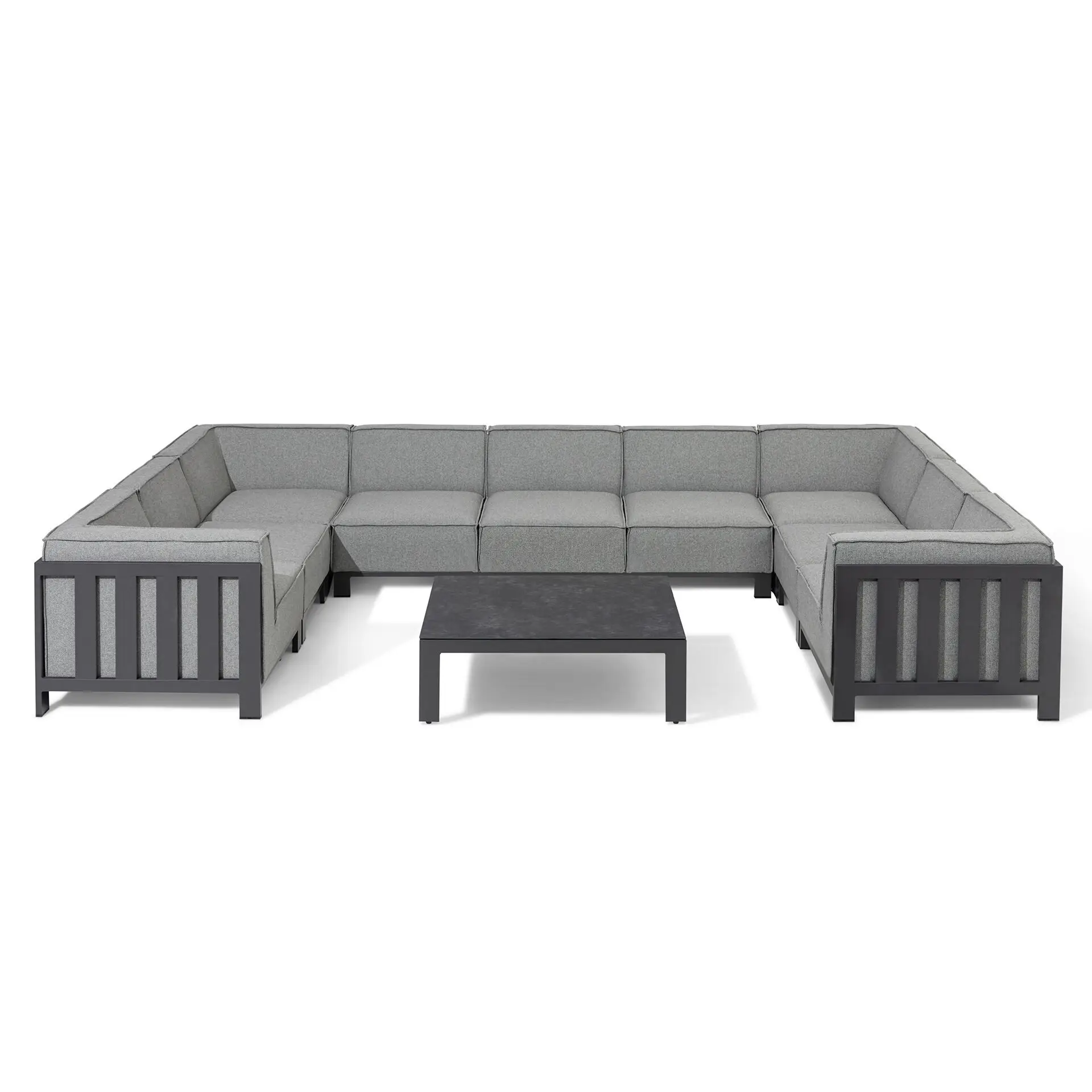 Ibiza U Shape Sofa Set & Square Coffee Table
