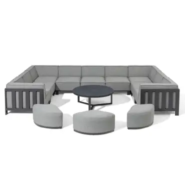Ibiza U Shape Sofa Set & round Coffee Table
