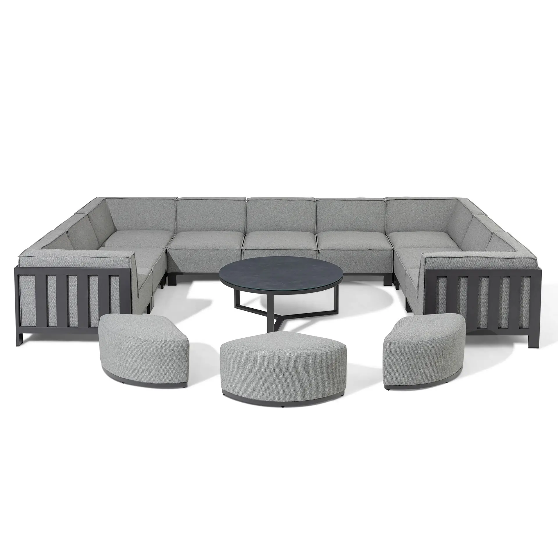 Ibiza U Shape Sofa Set & round Coffee Table