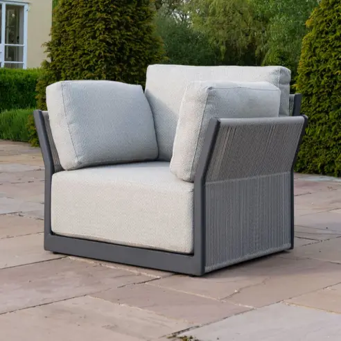 Jude Rope Aluminium Lounging Armchair