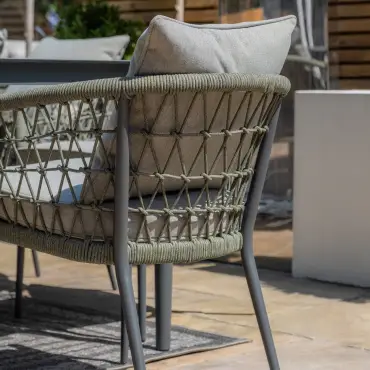 Monaco Rope Weave 8 Seat Rectangular Dining Set