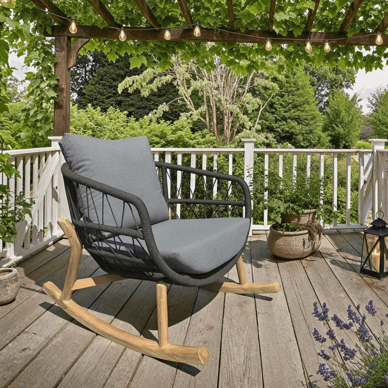 Vienna Rope Rocker Chair