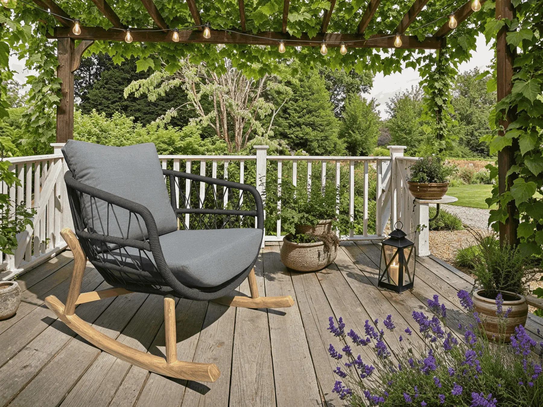 Vienna Rope Rocker Chair