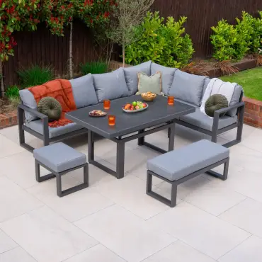 Maxwell L-Shape Corner Lounge Dining & Rising Table