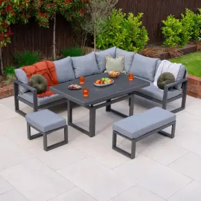 Maxwell L-Shape Corner Lounge Dining & Rising Table