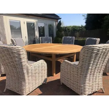 Fiji 8 Chair Dining Set - With Malvern 2.1M
