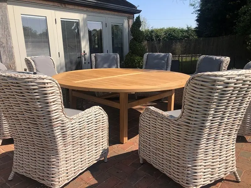 Fiji 8 Chair Dining Set - With Malvern 2.1M