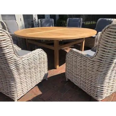 Fiji 8 Chair Dining Set - With Malvern 2.1M