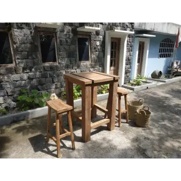 Reclaimed Teak Bar Stool x4