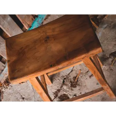 Reclaimed Teak Bar Stoolx X4