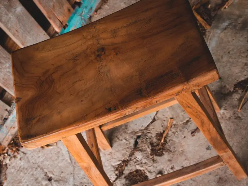 Reclaimed Teak Bar Stoolx X4