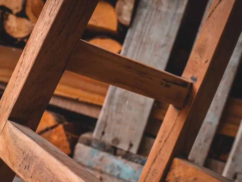 Reclaimed Teak Bar Stool x4