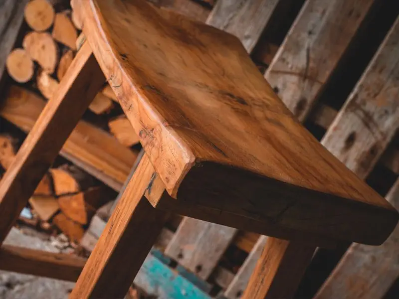 Reclaimed Teak Bar Stool x4
