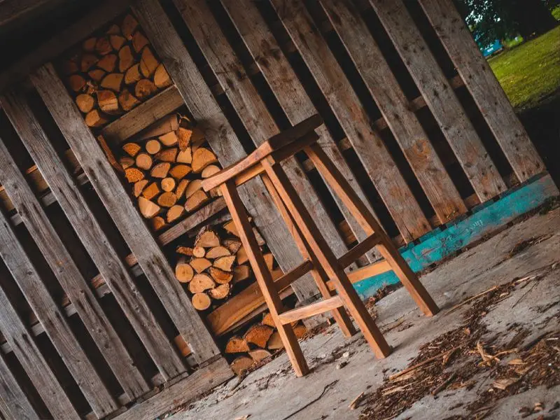 Reclaimed Teak Bar Stool x4