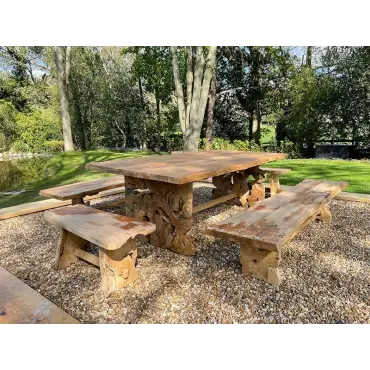 Nature Teak Bench Set 2.4m