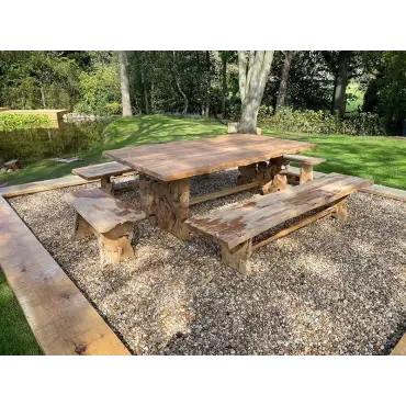 Nature Teak Bench Set 2.4m