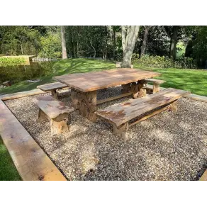 Nature Teak Bench Set 2.4m