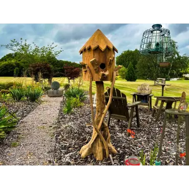 Teak Bird House | Large