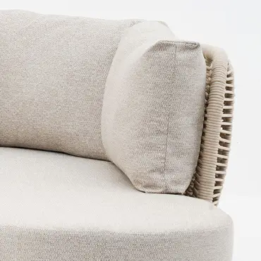 Sicily Rope Curve Corner Sofa Set