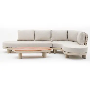 Sicily Rope Curve Corner Sofa Set
