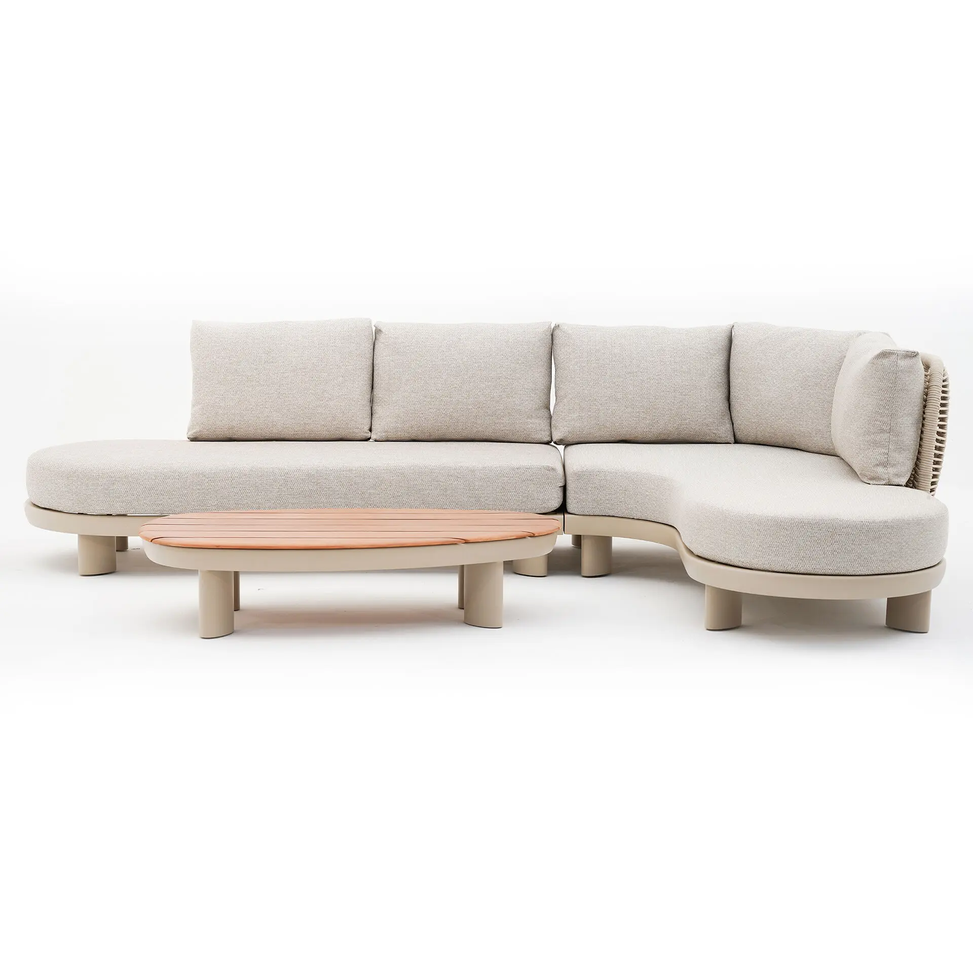 Sicily Rope Curve Corner Sofa Set