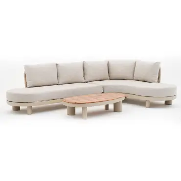 Sicily Rope Curve Corner Sofa Set