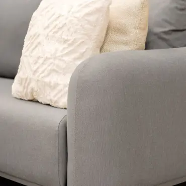 Fabric Sicily Corner Sofa Set & Round Tables