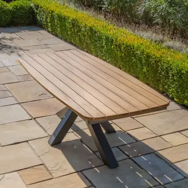 Maldives 6 Seat Oval Jakarta Dining Table Set