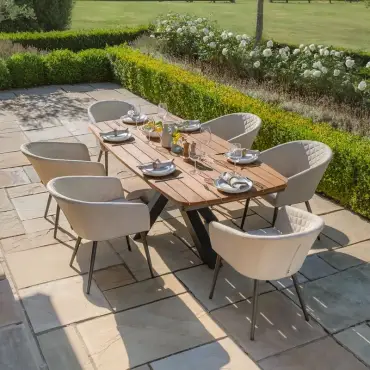 Ambition 6 Seat Oval Jakarta Dining Set