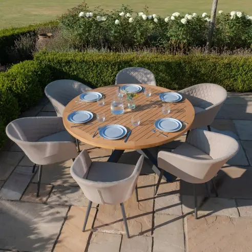 Ambition 6 Seat Round Jakarta Dining Set