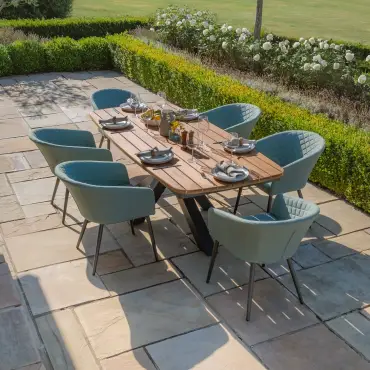 Ambition 6 Seat Oval Jakarta Dining Set