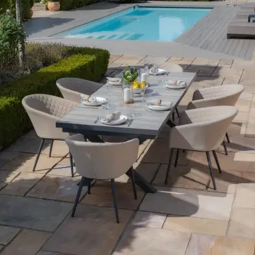 Ambition 6-10 Seat Vienna Extending Rectangular Dining Set