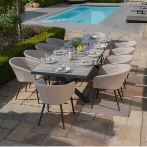 Ambition 6 - 10 Seat Vienna Extending Rectangular Dining Set