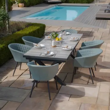 Ambition 6-10 Seat Vienna Extending Rectangular Dining Set